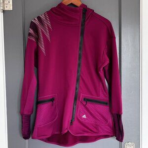Adidas Cold Rdy Prime Training Jacket in Power Berry Women's Medium M Zip-Up